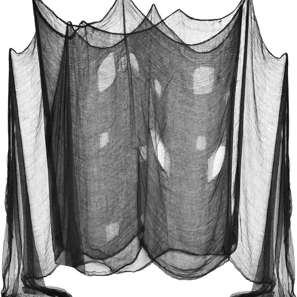48 x 240 in. Halloween Creepy Cloth, Spooky Giant Cheese Cloth Tapestry for Hall